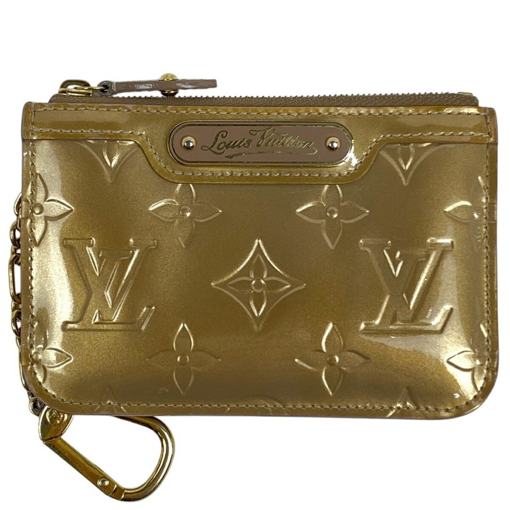 Louis Vuitton Pochette NM Wallet Vernis Patent Beige Poudre